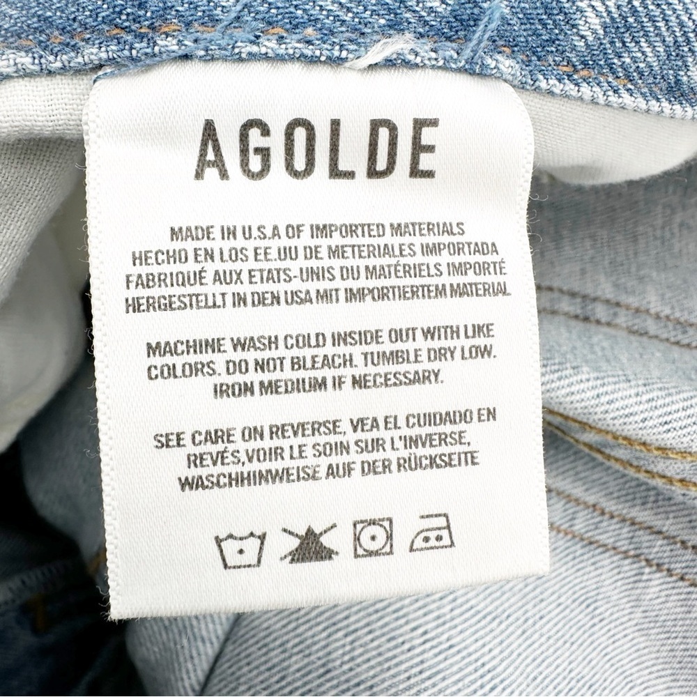 AGOLDE Lettuce Waistband Reworked High Rise Fitted 90s - Picture 5 of 7